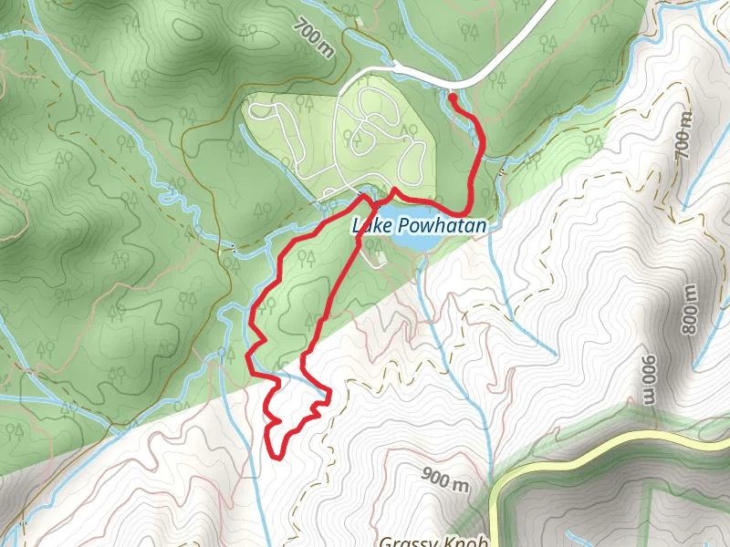 Pine Tree Loop from Lake Powhatan