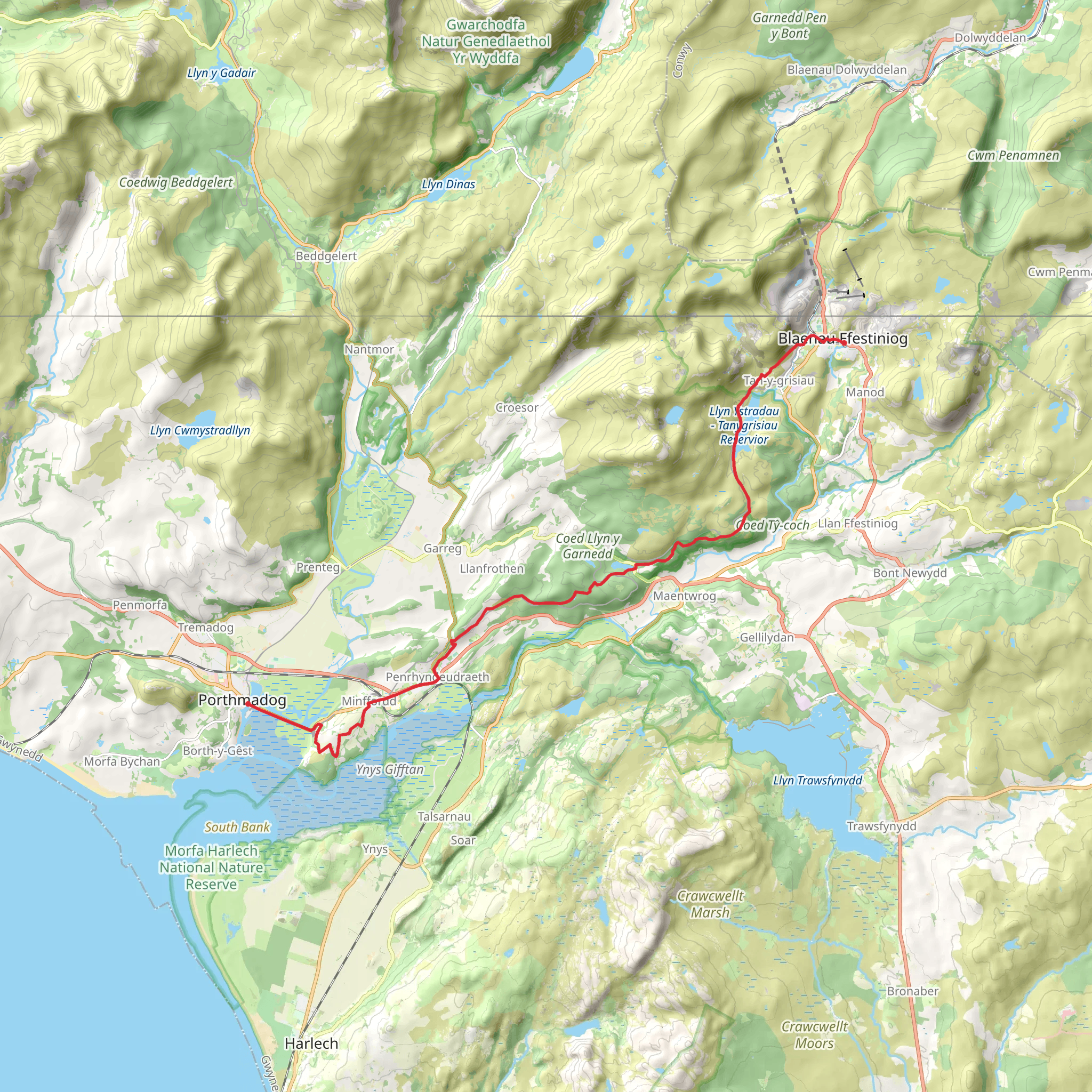 The Vale of Ffestiniog (25) mobile static map