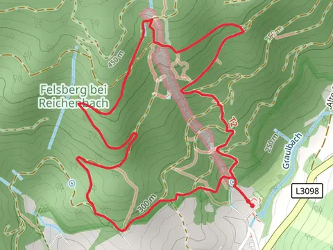 Stele, Giant's Armchair and Felsberg bei Reichenbach Loop