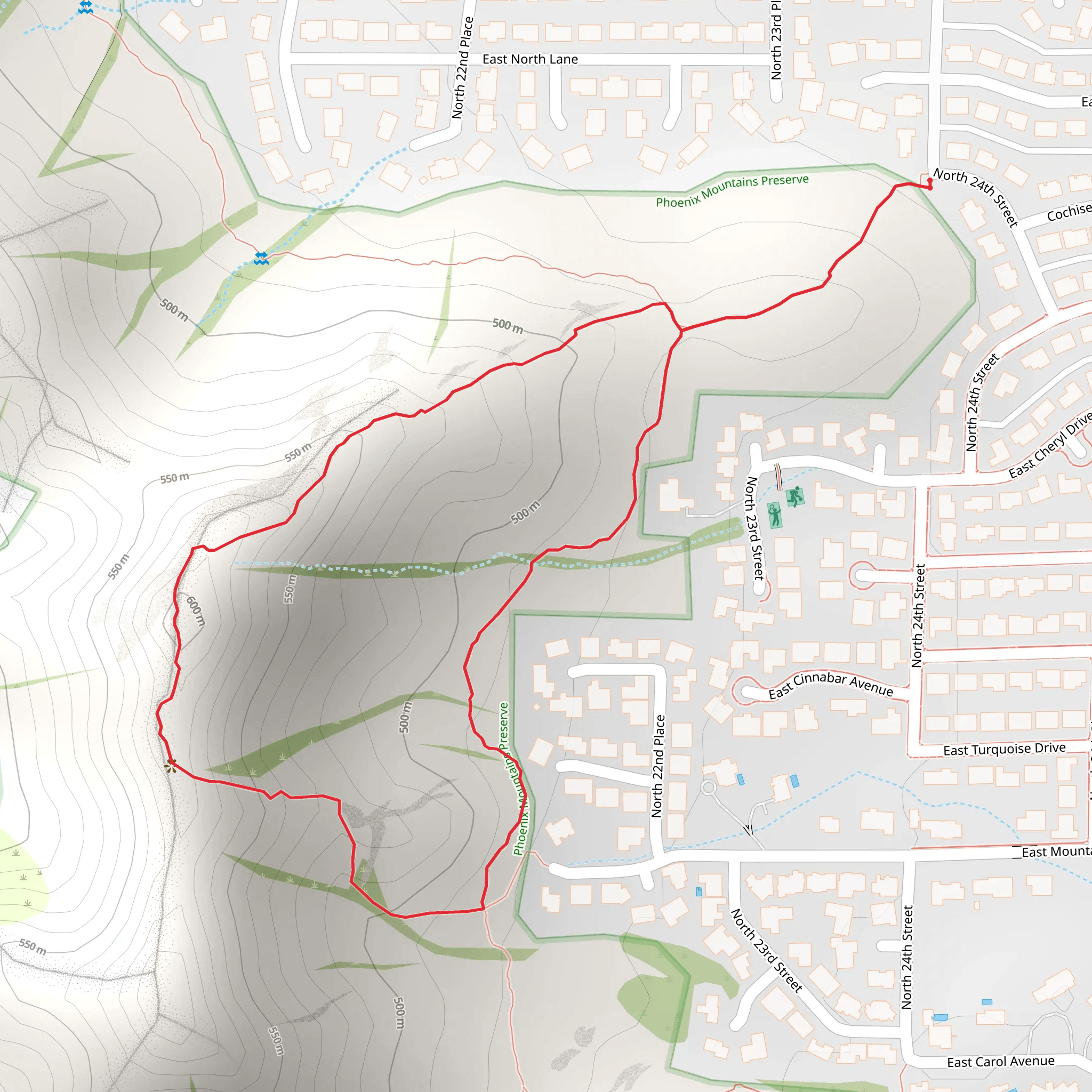 Charles M Christiansen Short Loop Trail mobile static map