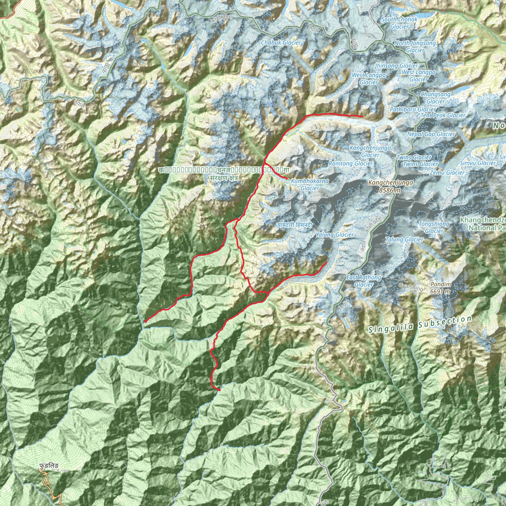 Thebe Trail KBC Circuit mobile static map