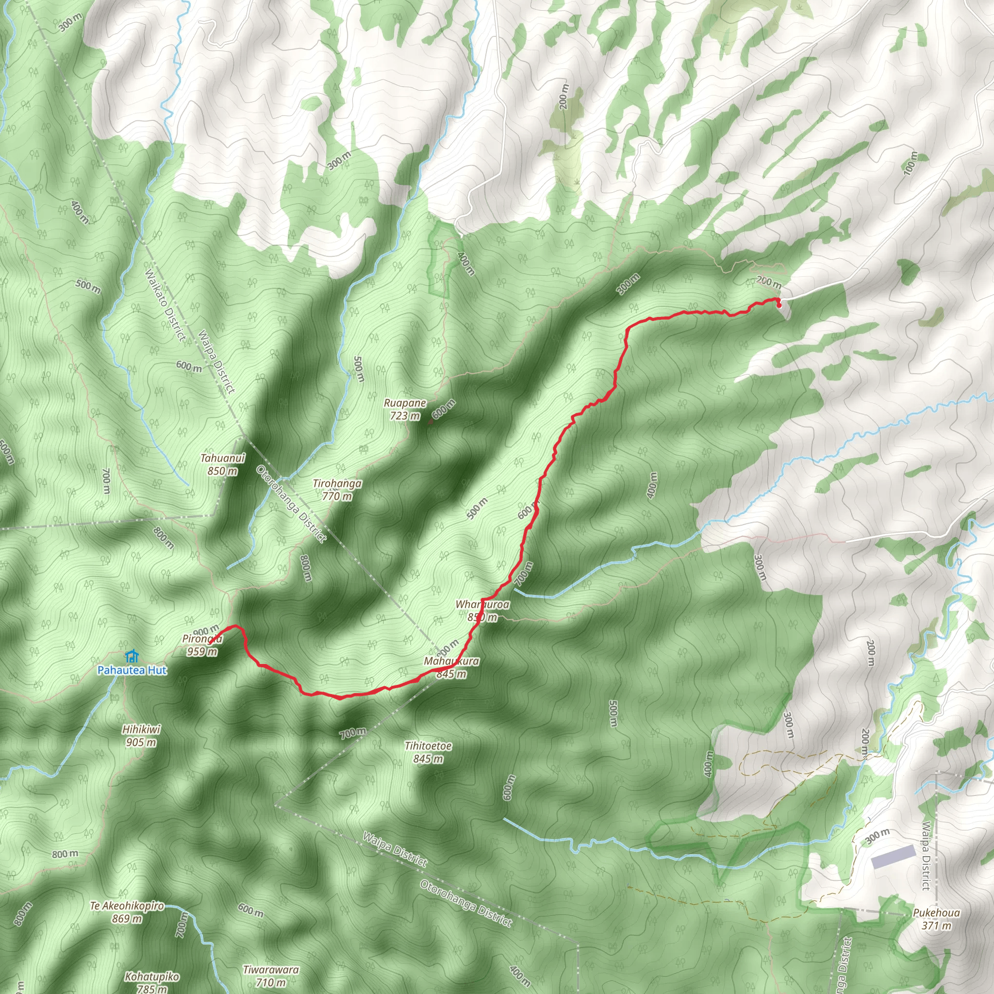 Mahaukura Track mobile static map