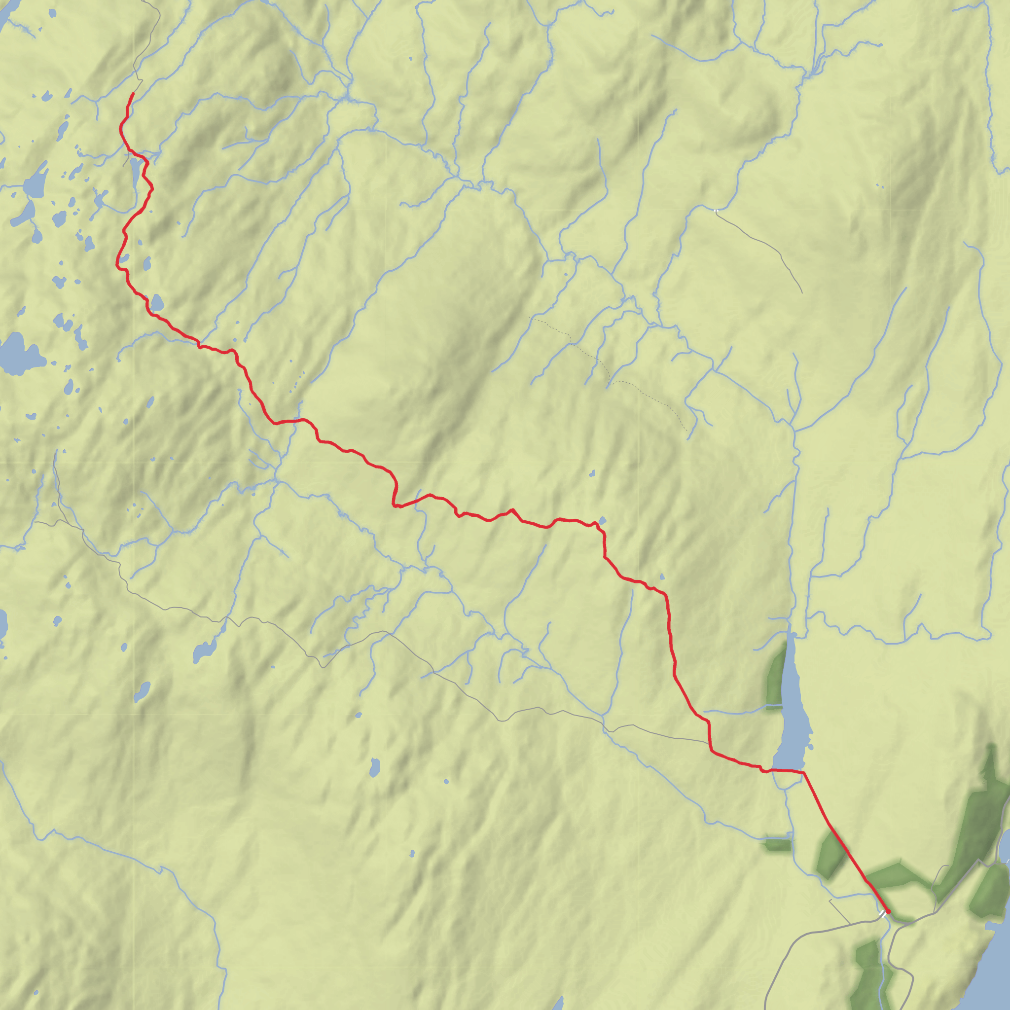 Ceann Min na Beinne Brice from Ardlussa mobile static map