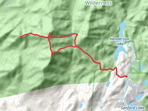 Couchsachraga Peak and Santanoni Peak Loop Trail