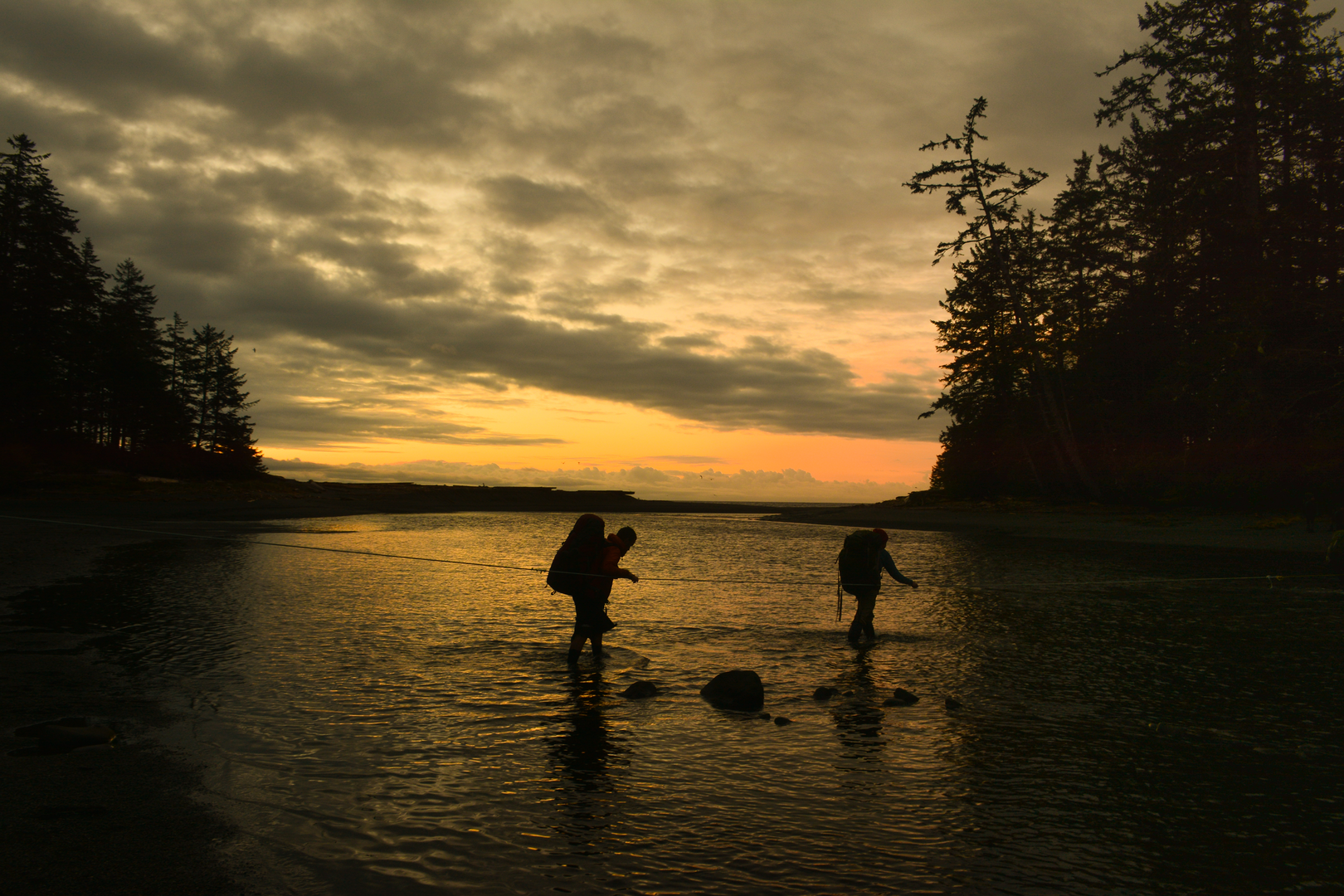 An image depicting the trail Nootka Island Trail and its surrounding area.