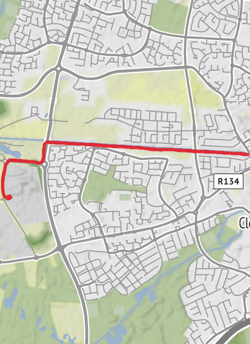 County Dublin Running mobile static map