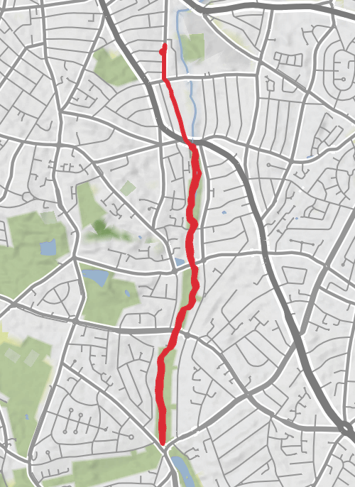 Birmingham Running mobile static map