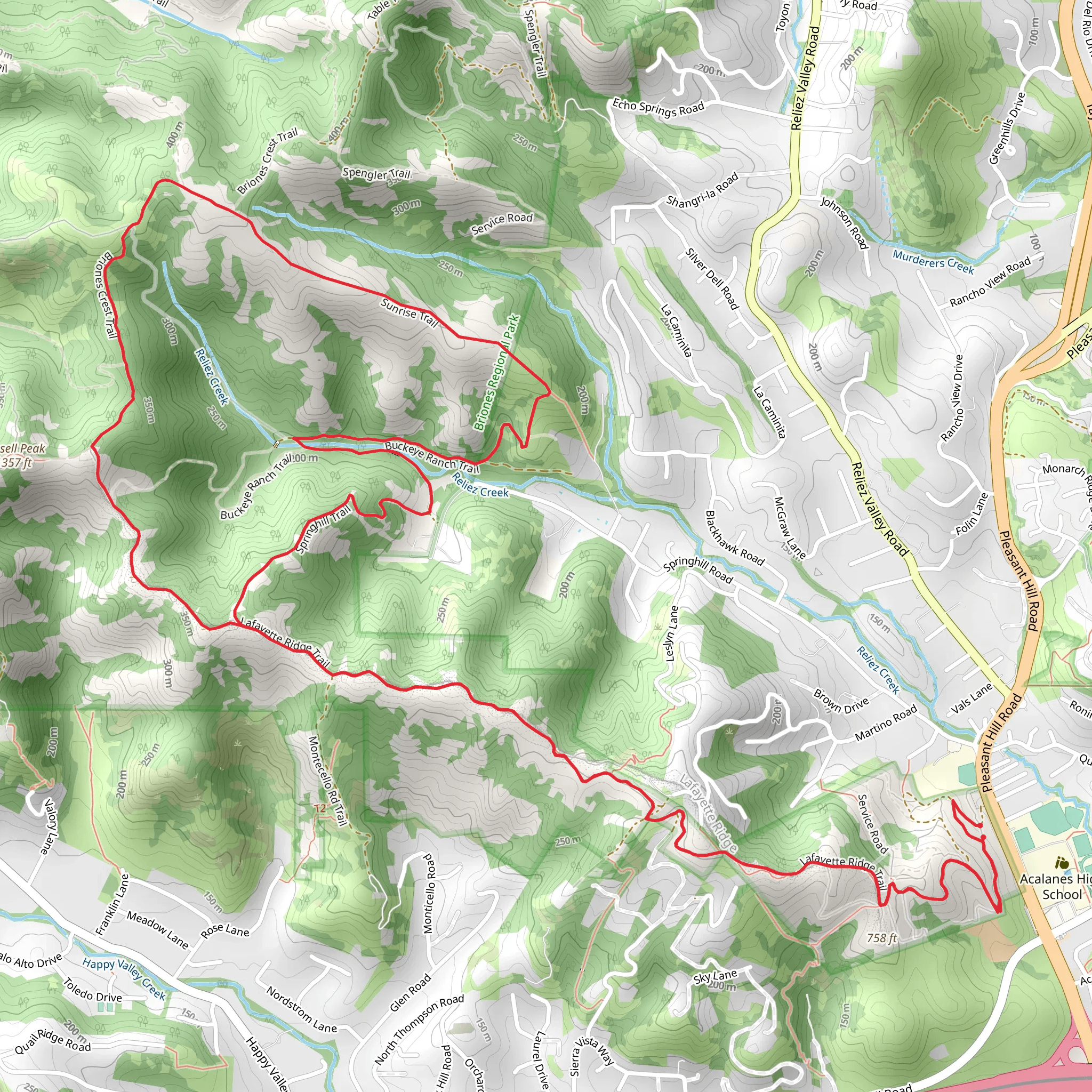 ADT and Relies Creek Walk mobile static map
