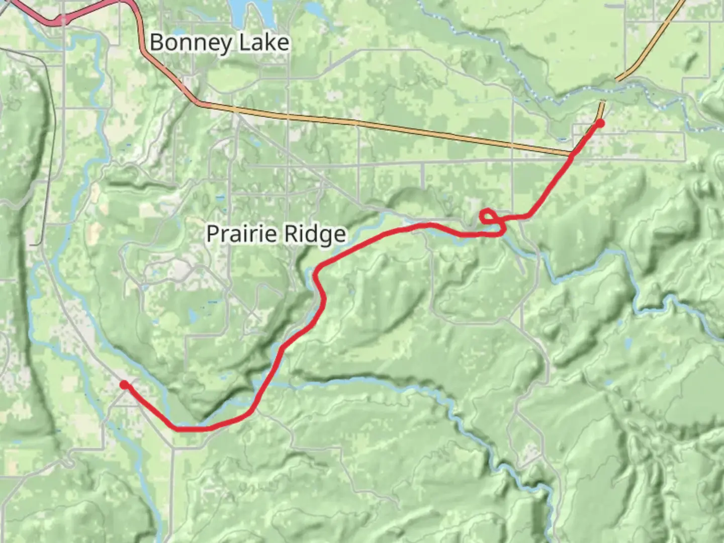 An image depicting the trail Foothills Trail and its surrounding area.