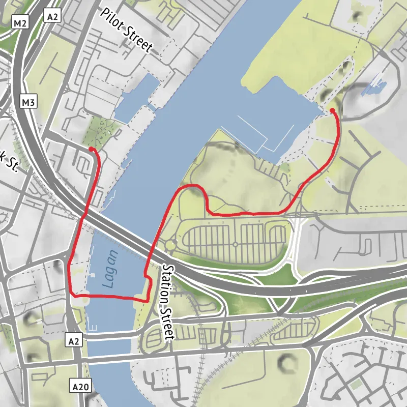 Hike from Belfast mobile static map