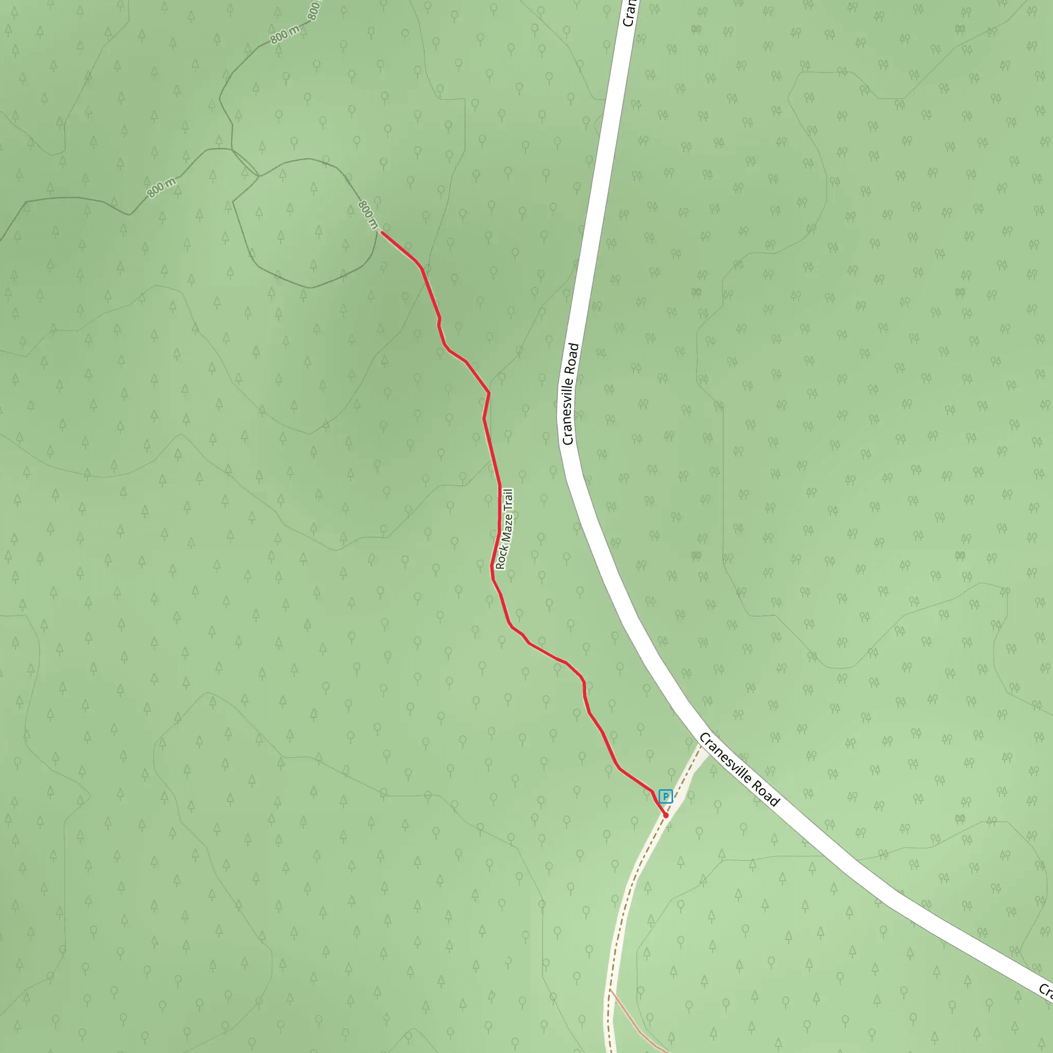 Cranesville Road Walk mobile static map
