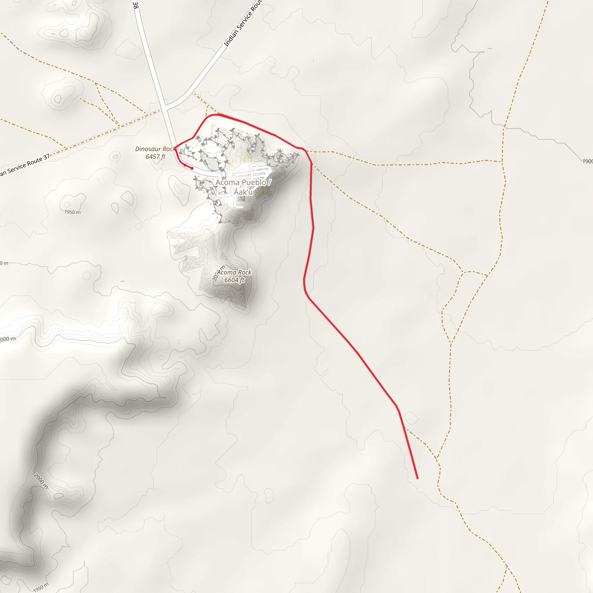 Acoma Pueblo Reserve mobile static map