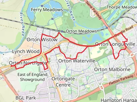 Orton Longueville Country Park Loop