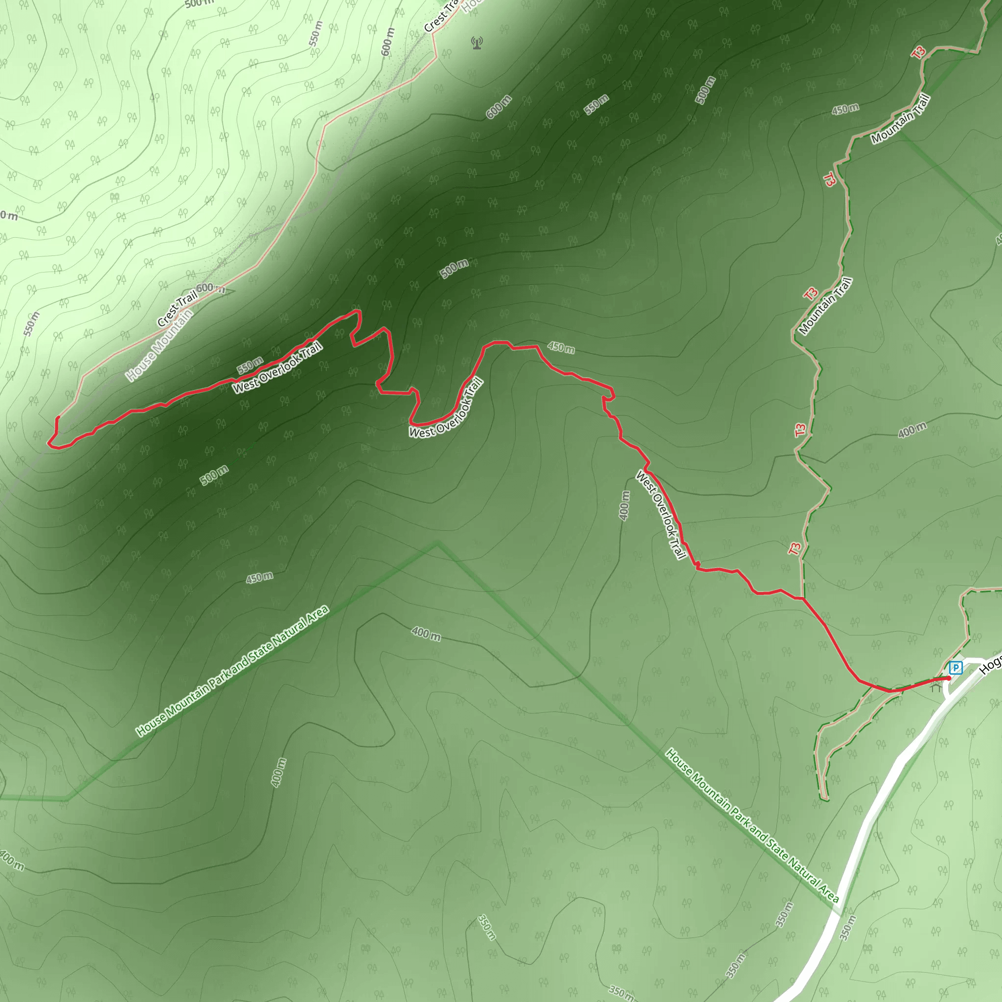 Hogskin Road mobile static map