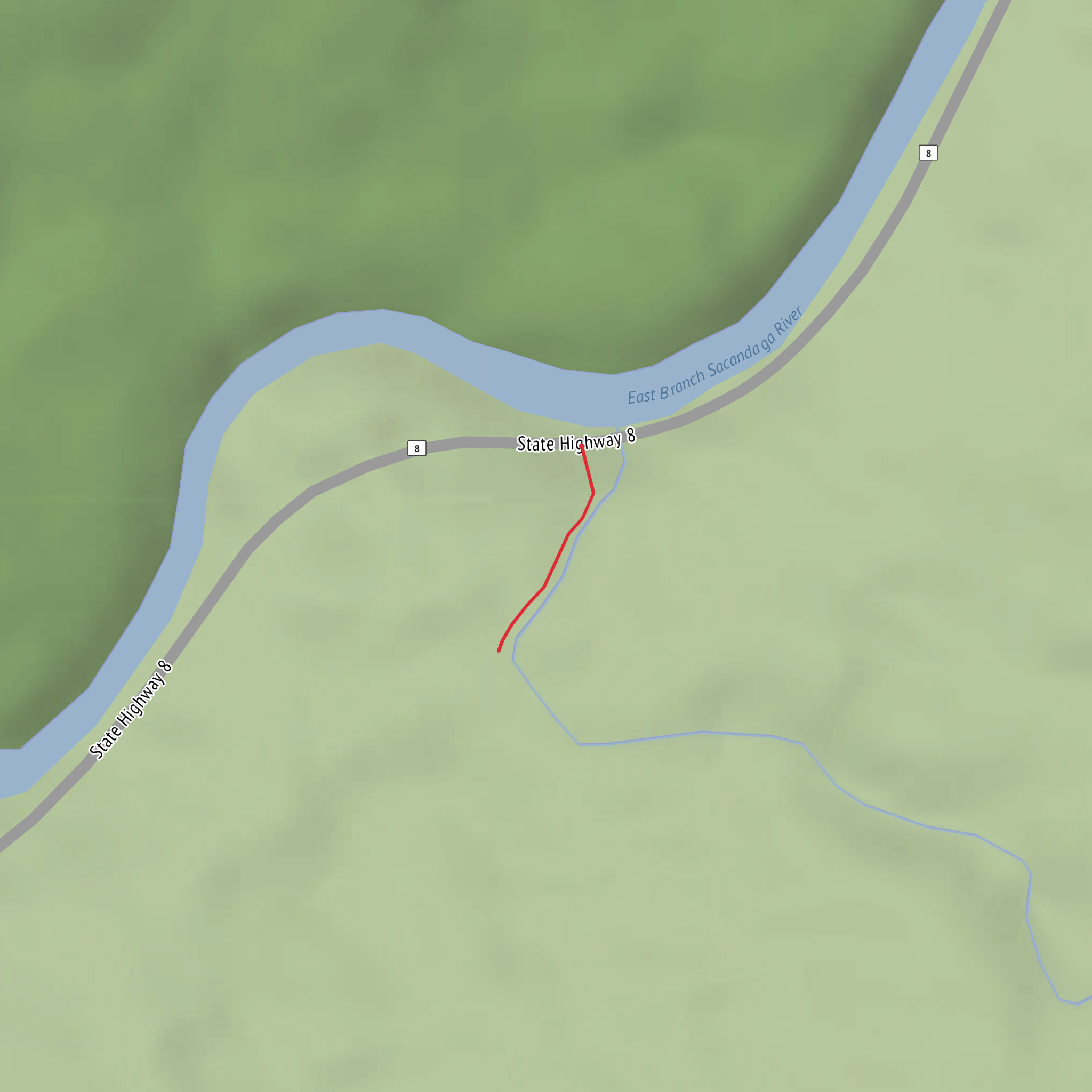 E Jimmy Creek Falls Path mobile static map