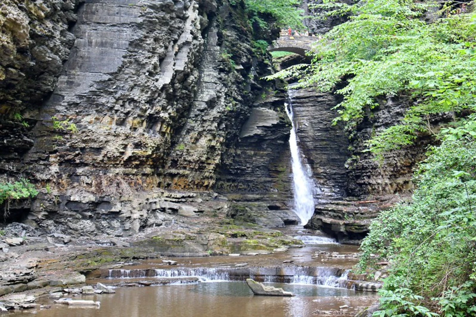 An image depicting the trail Glen Creek - Watkins Glen State Park Loop and its surrounding area.