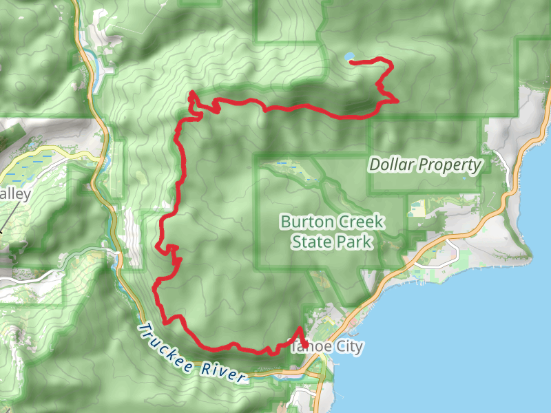 Watson Lake Campground via Tahoe Rim Trail
