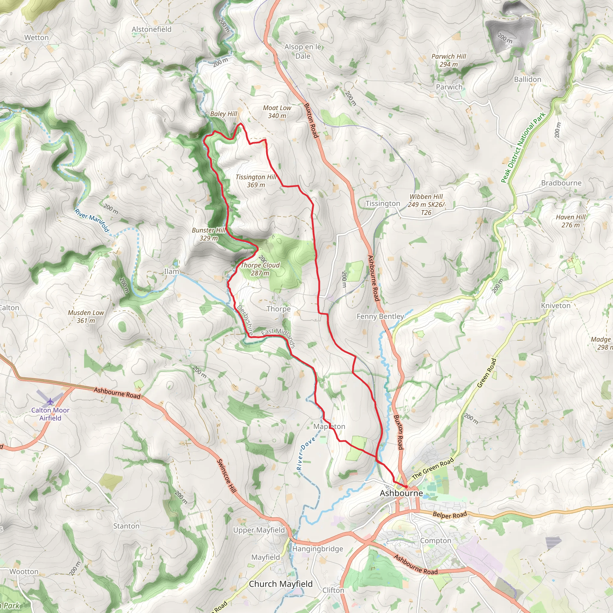 Ashbourne and Mapleton Loop via Dovedale National Nature Reserve | Der
