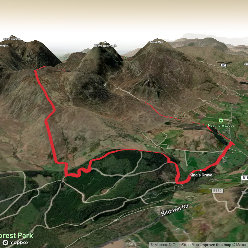 Trassey car park loop via Luke's Mountain