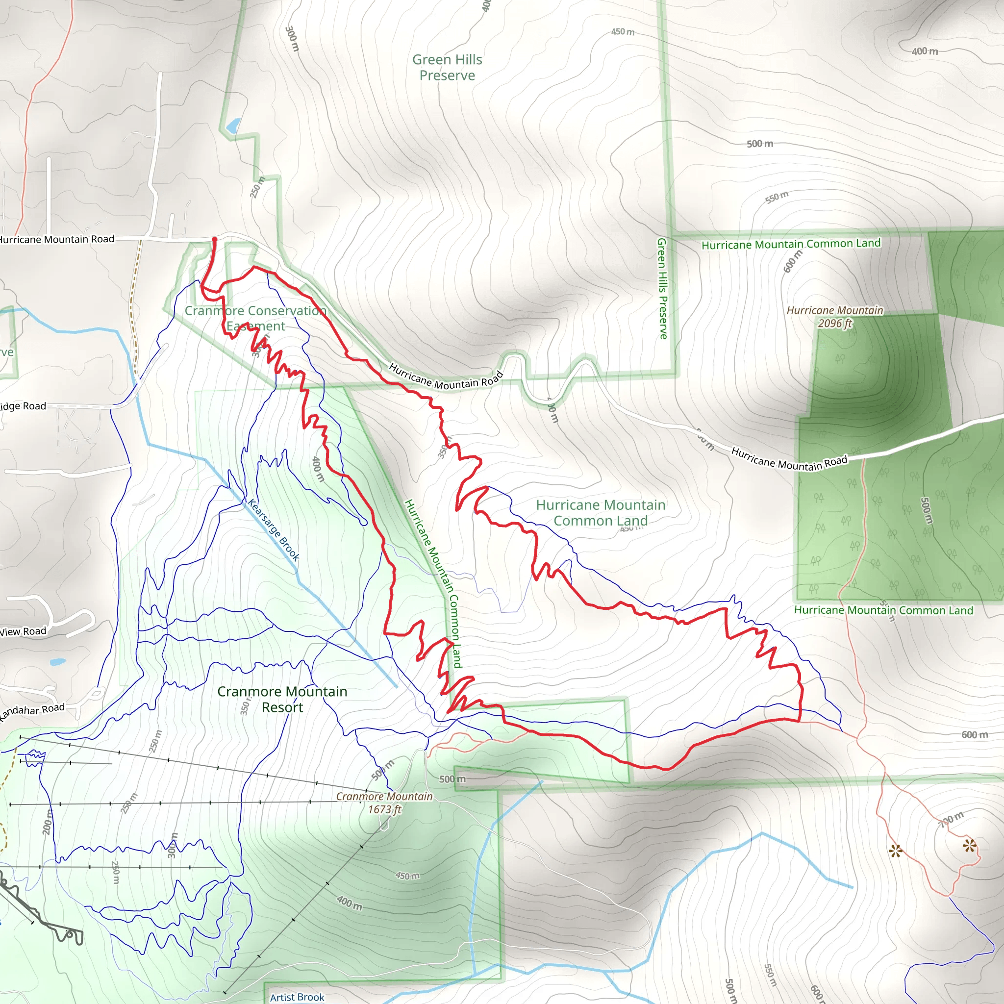 Kettle Ridge Trail via Red Trail mobile static map