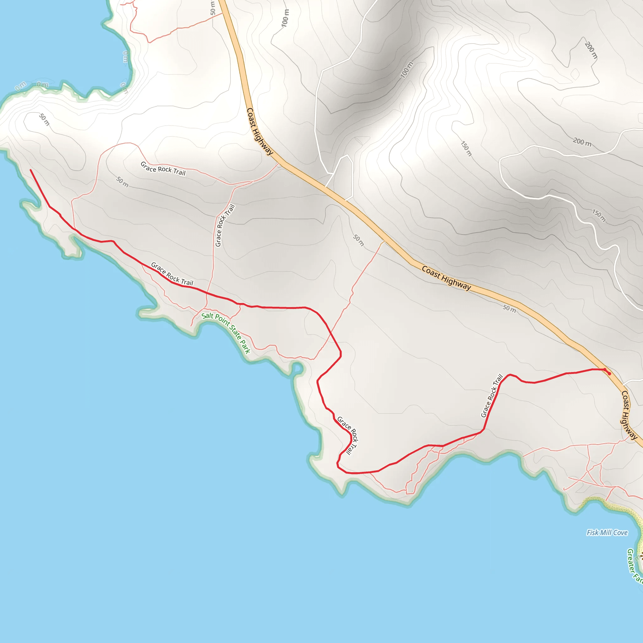 Grace Rock Trail mobile static map