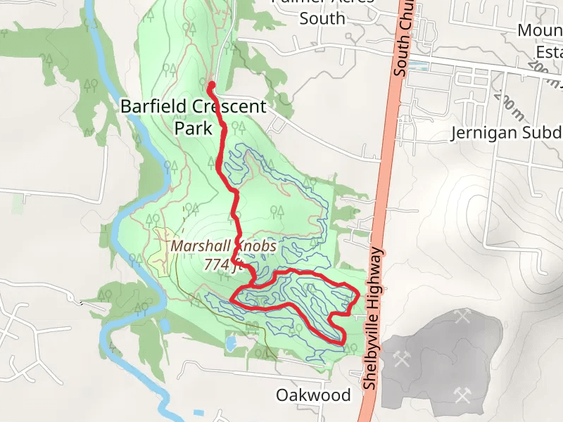 Marshall Knobs - Valley View Loop Trail