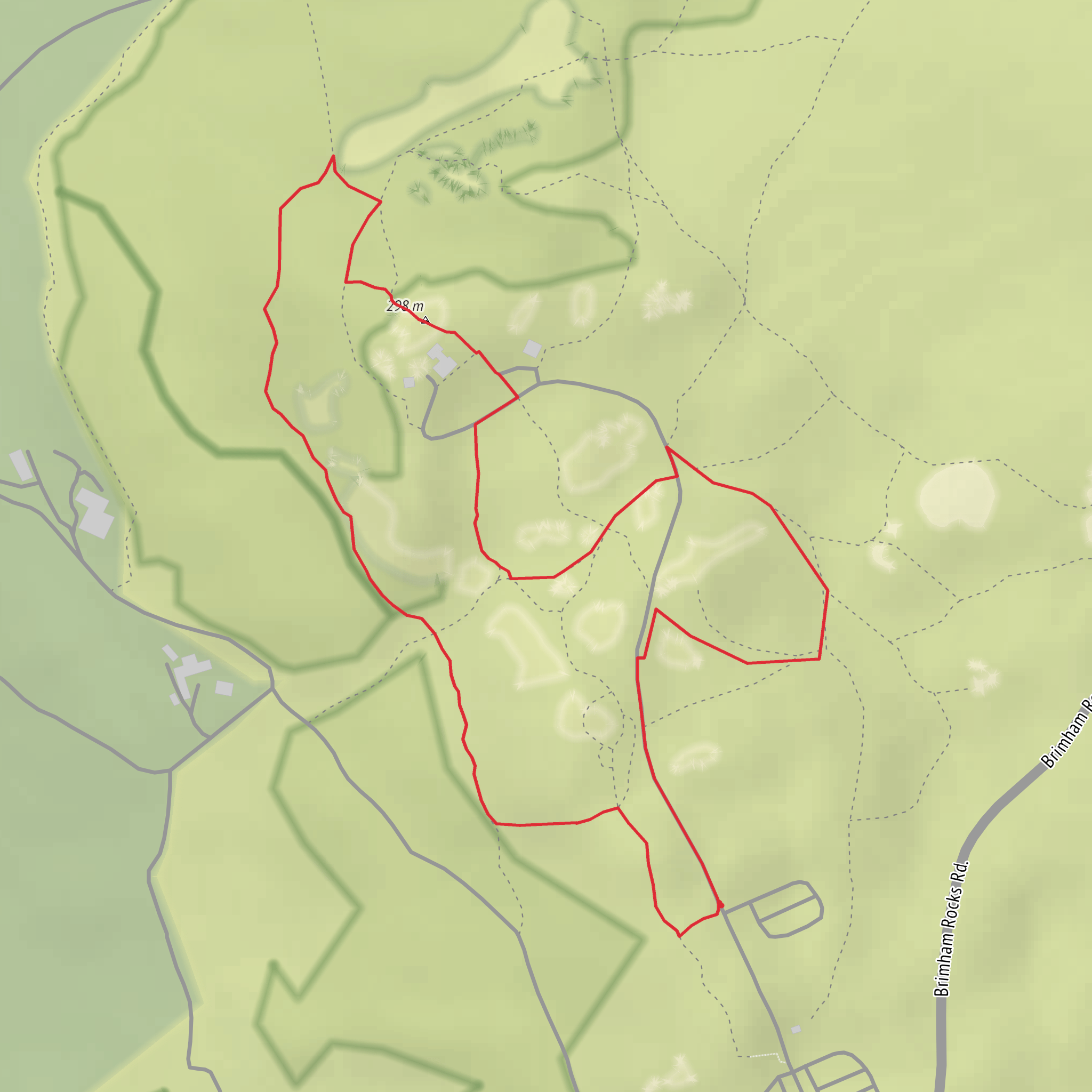 Birmham Rocks Loop mobile static map