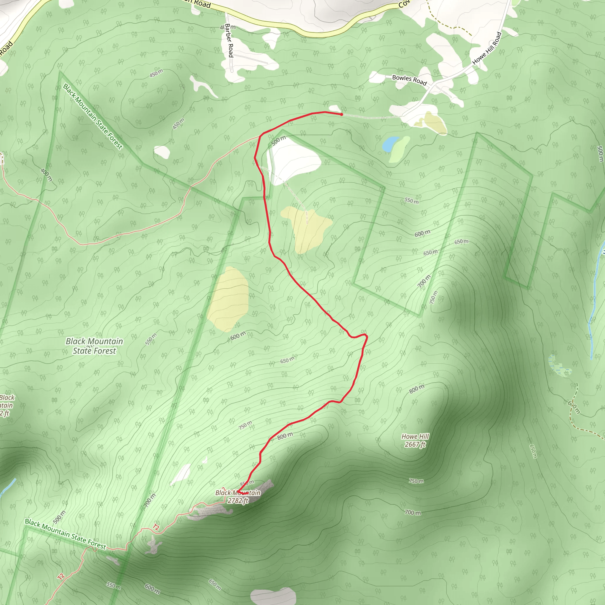 Black Mountain mobile static map