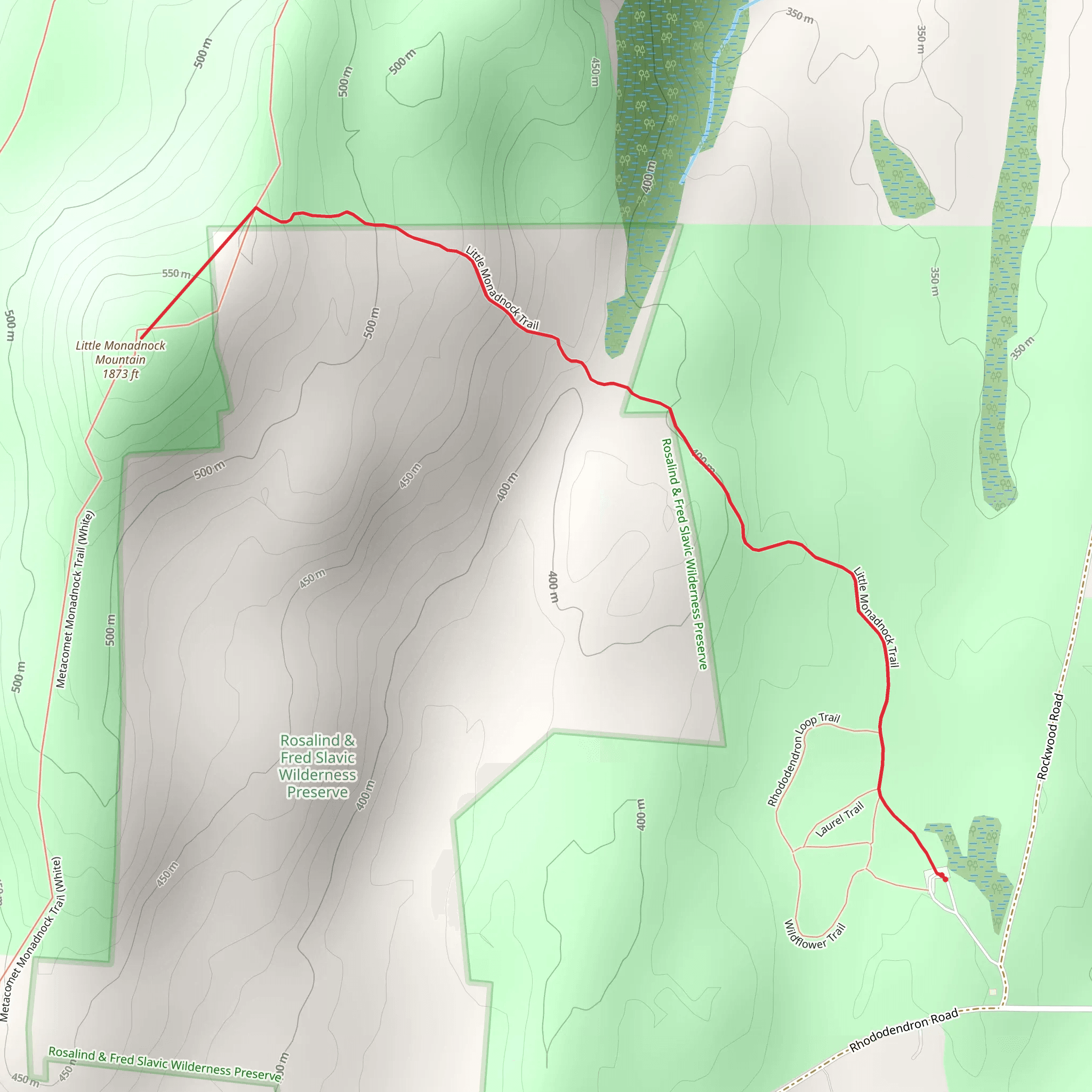 Little Monadnock Mountain from Rockwood Road mobile static map