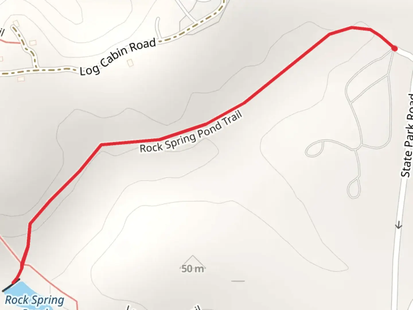 An image depicting the trail Rock Spring Pond Trail and its surrounding area.