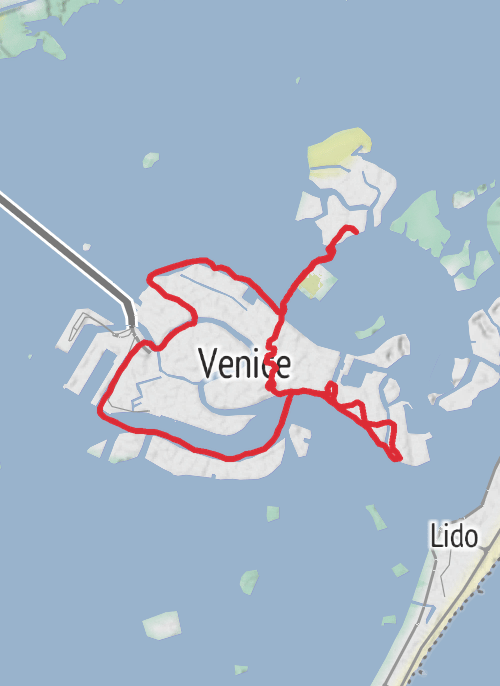 Hike from Sestiere San Marco mobile static map