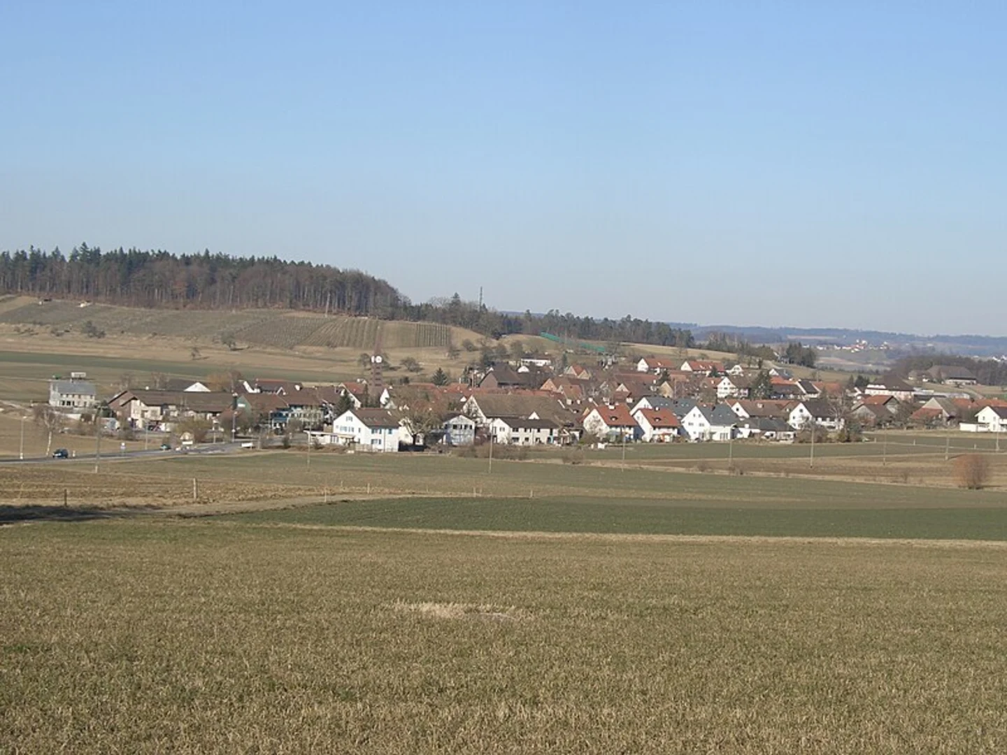 An image depicting the trail Rickenbach - Menziken - Pfeffikon, Sagenhafter Stierenberg and its surrounding area.