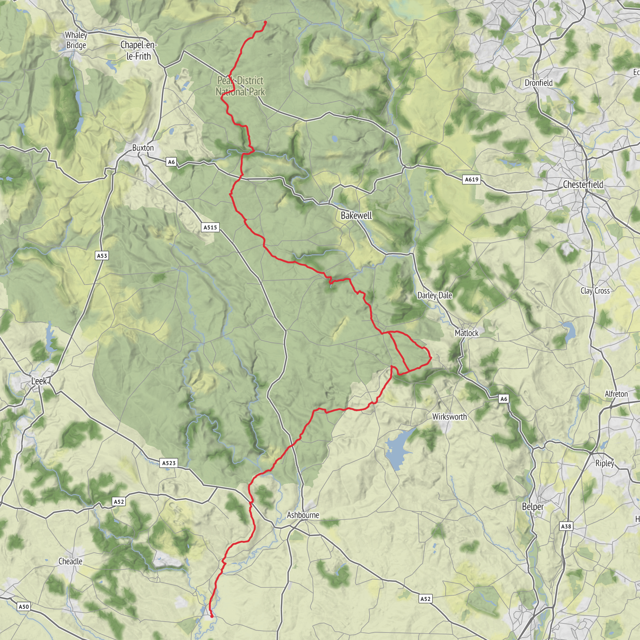 Limestone Way mobile static map