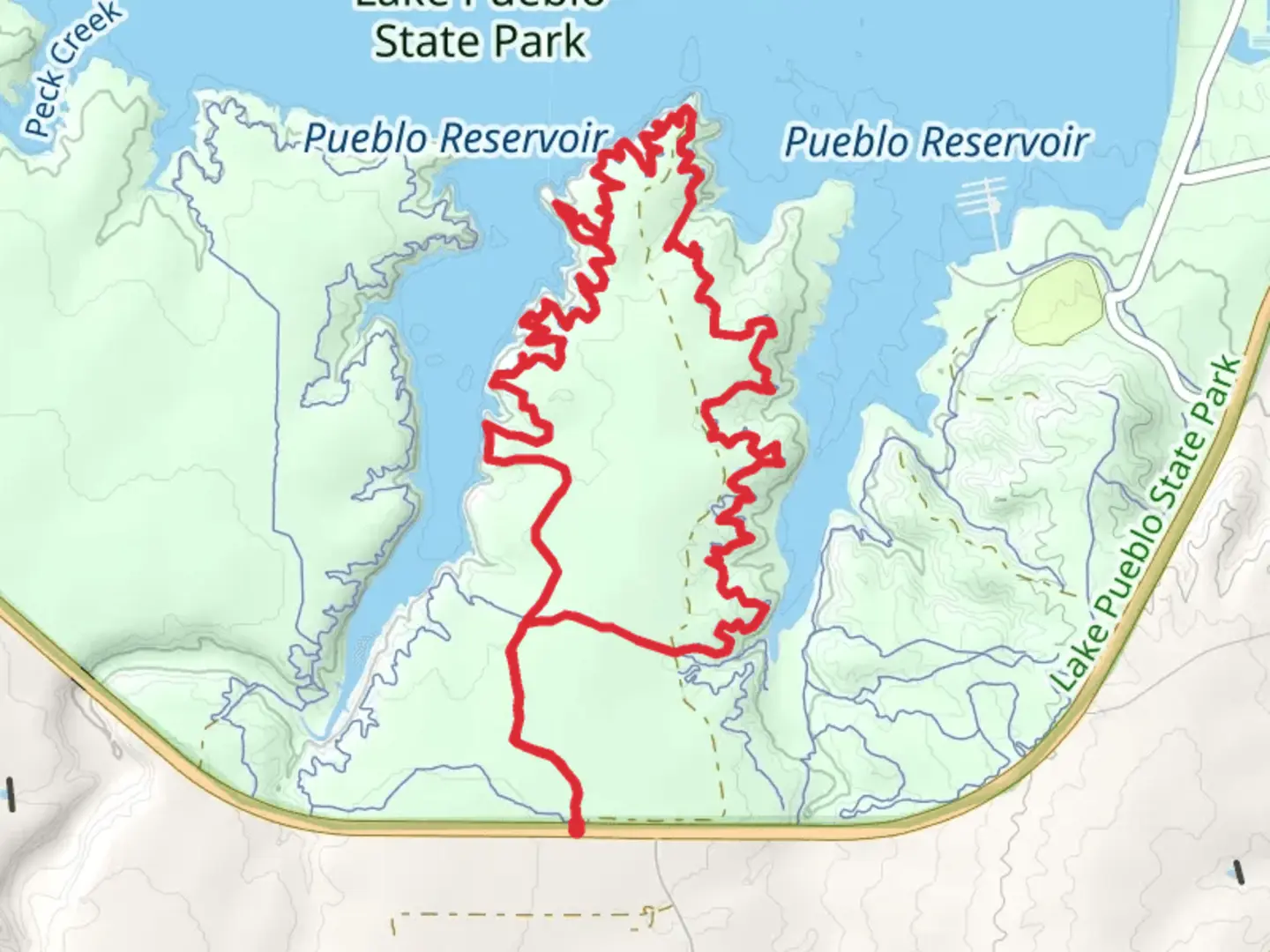An image depicting the trail Inner Limits and Outer Limits Loop and its surrounding area.