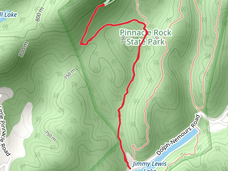 Jimmy Lewis Lake via Turkey Rock Trail