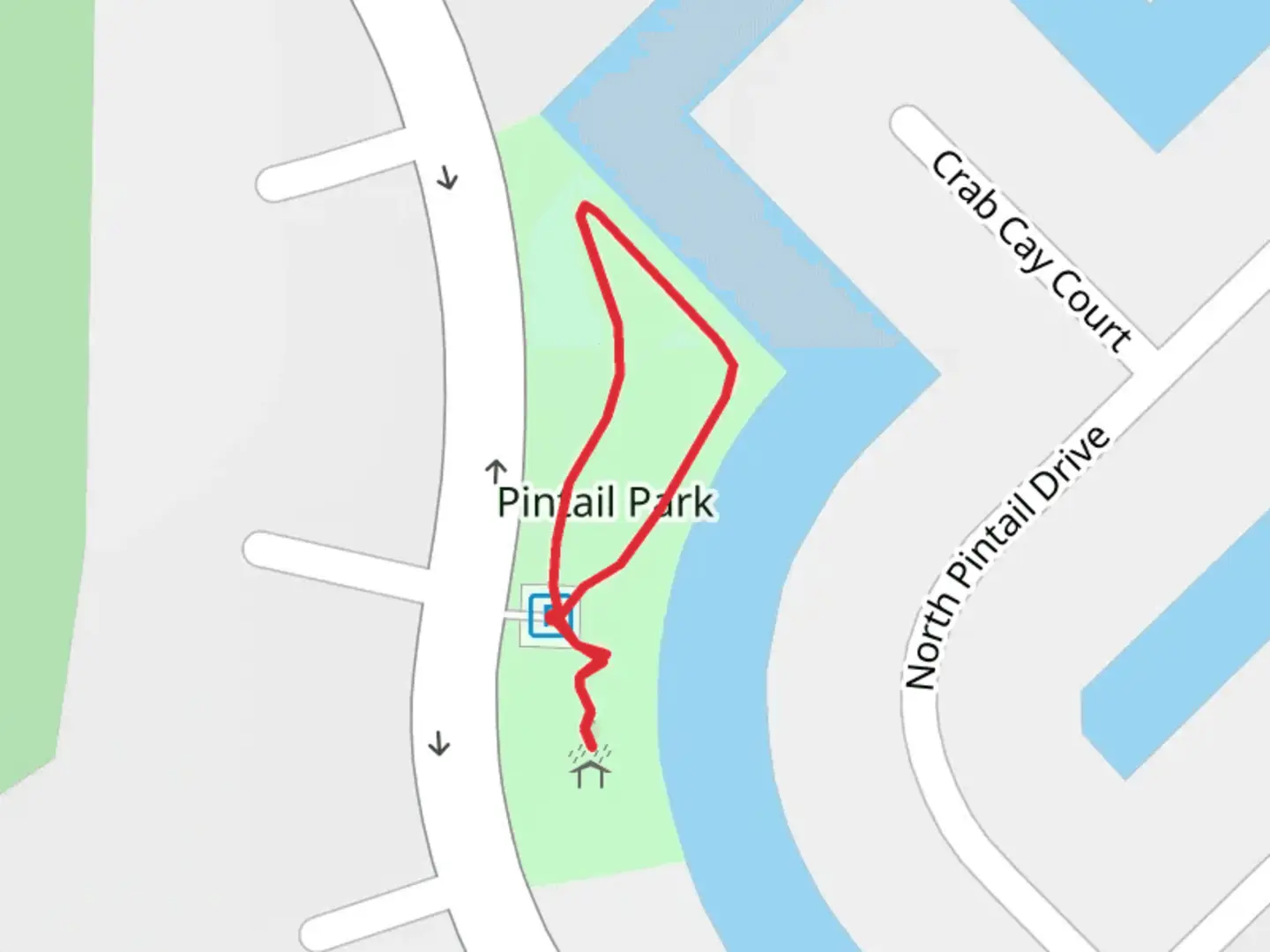 An image depicting the trail Ocean Parkway Loop and its surrounding area.