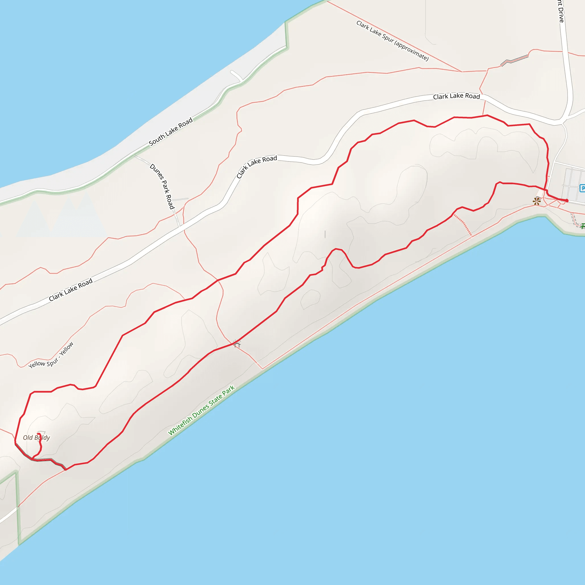 Old Baldy Loop mobile static map