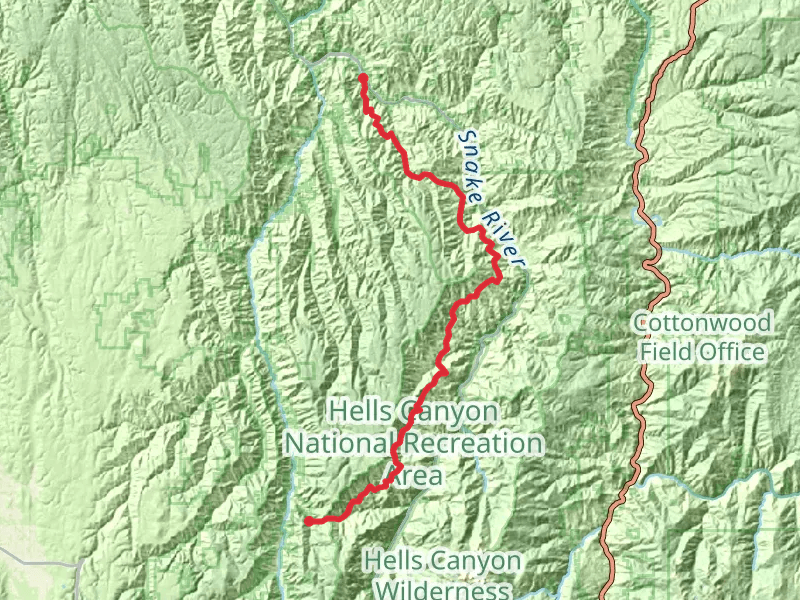 Hells Canyon Bench High Trail