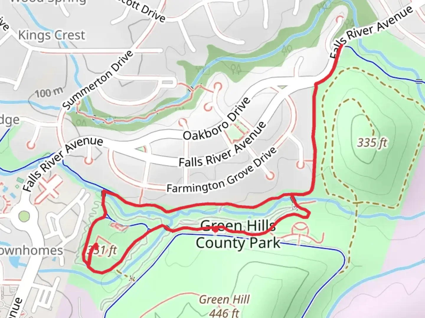 An image depicting the trail Abbott Creek Loop Trail and its surrounding area.