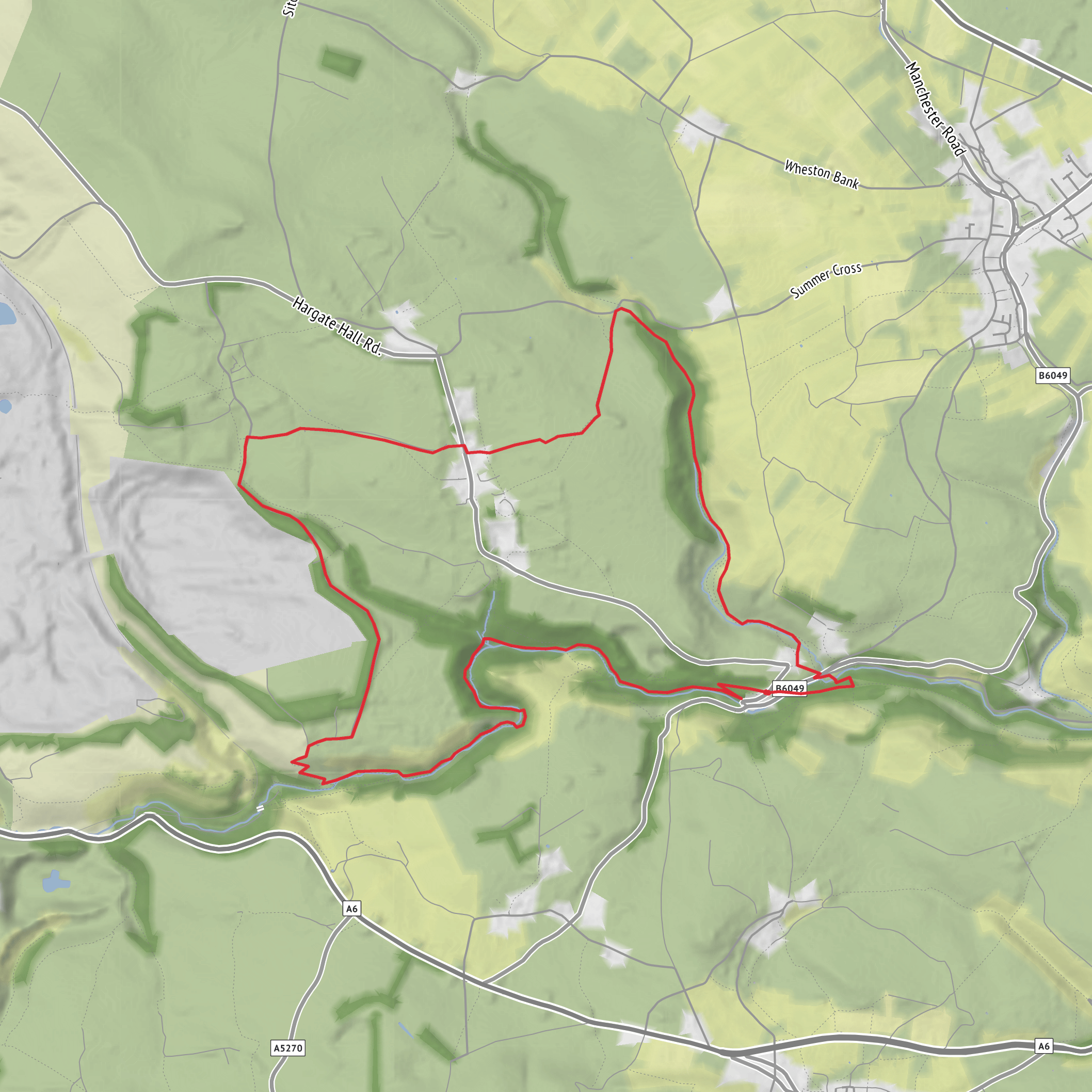 Chee Dale and Monks Dale Circular mobile static map