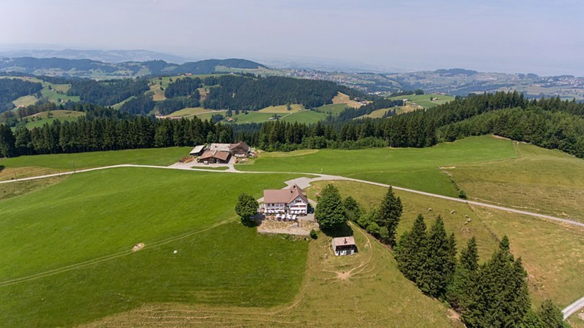 An image depicting the trail Bühler - Mühlpass - Zweibrücken - Bühler and its surrounding area.