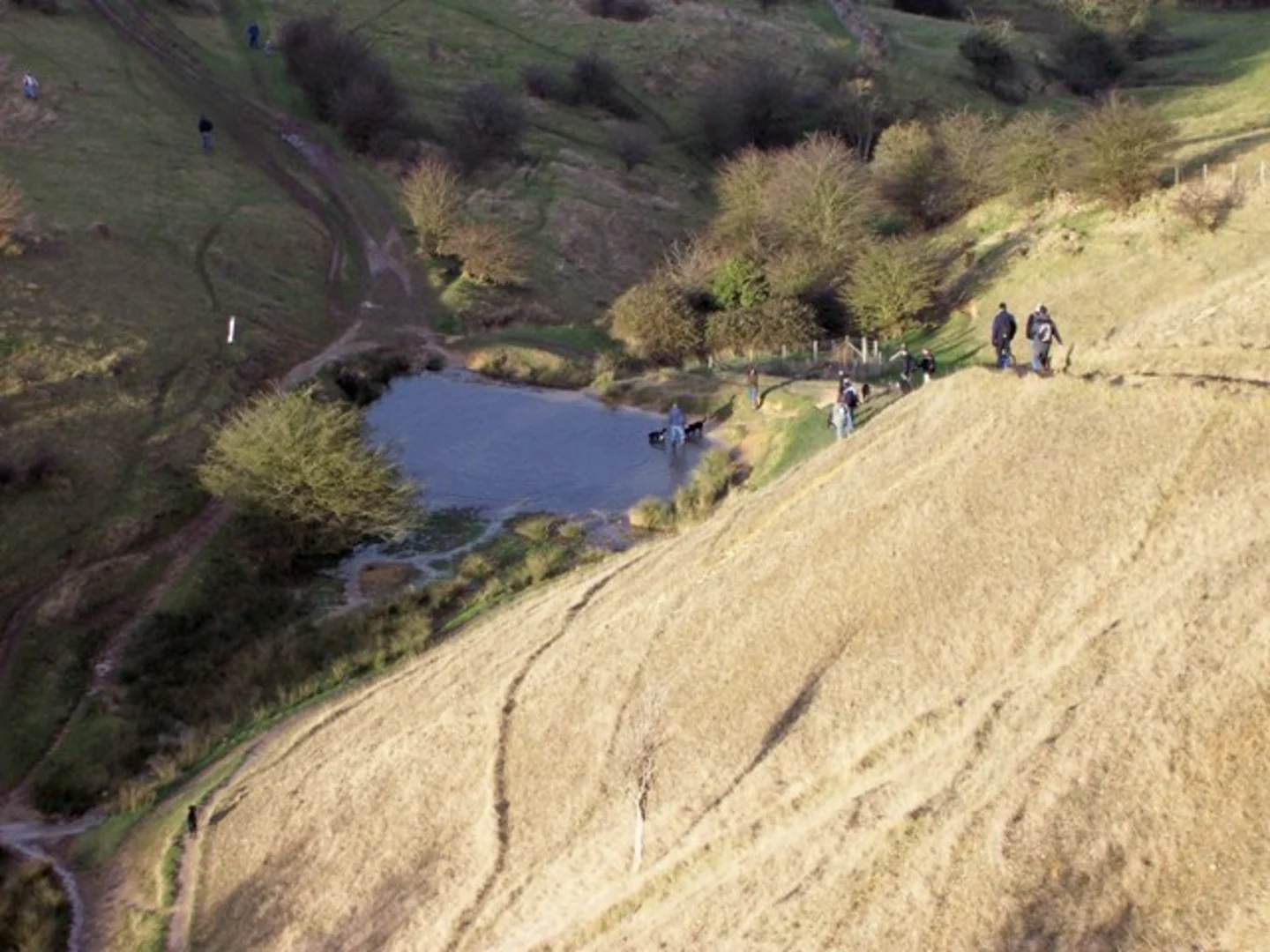 An image depicting the trail Winchcombe to the source of the River Isbourne and its surrounding area.