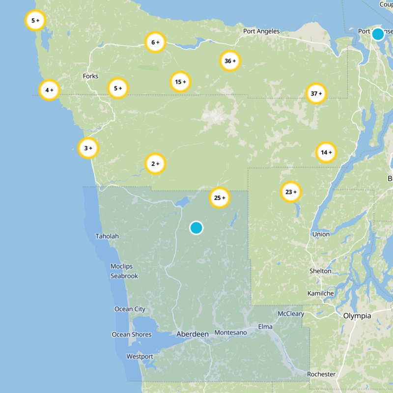 Grays Harbor County Static Map