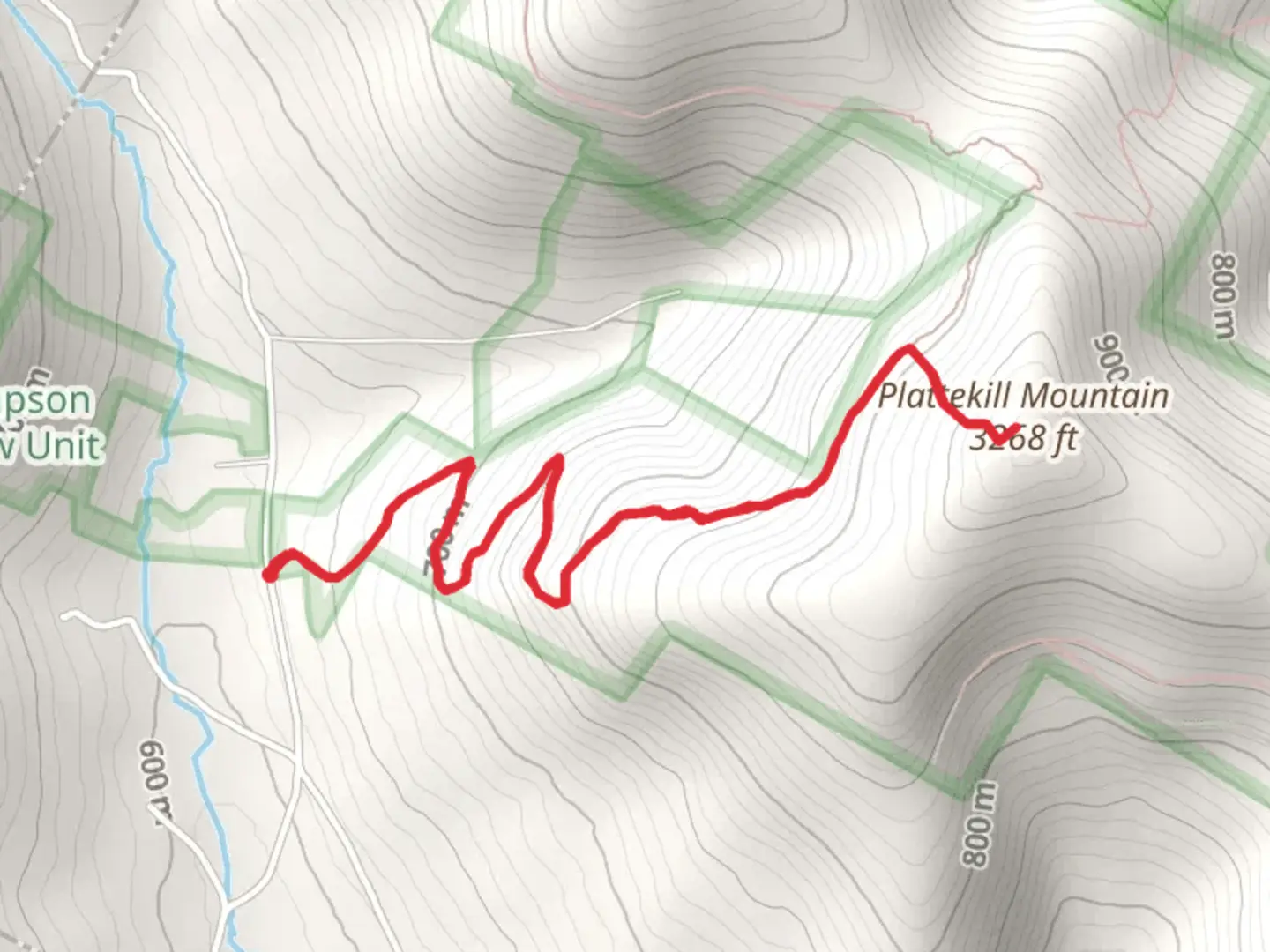 An image depicting the trail Plattekill Mountain Trail and its surrounding area.