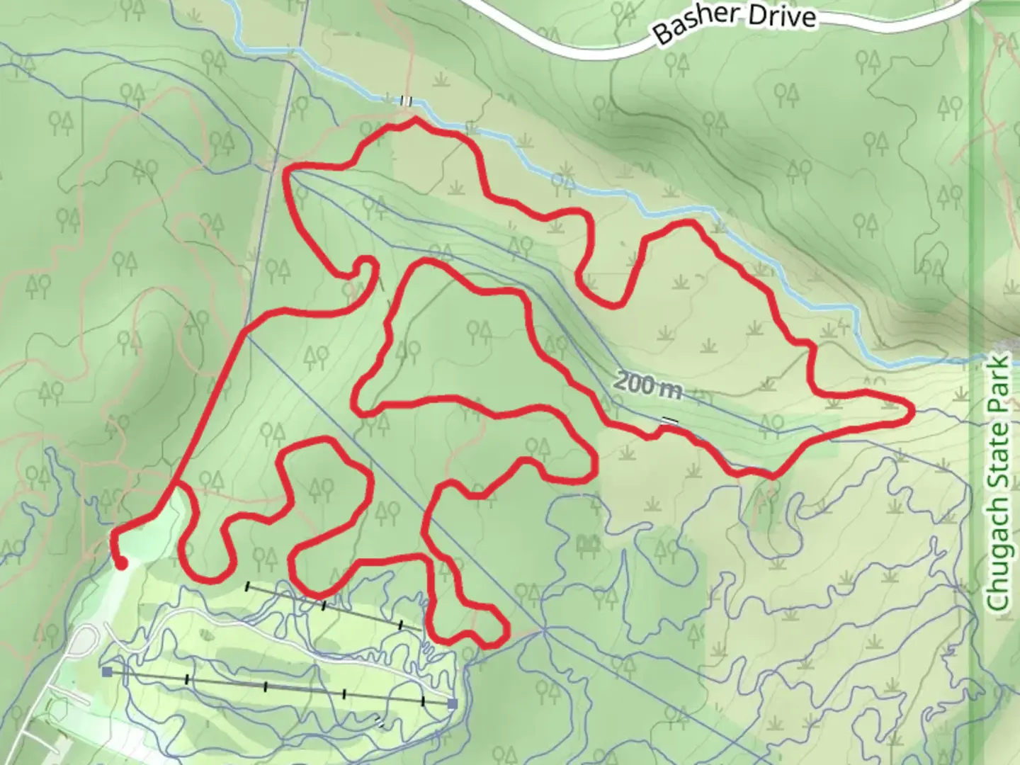 An image depicting the trail Spencer Short Loop and its surrounding area.