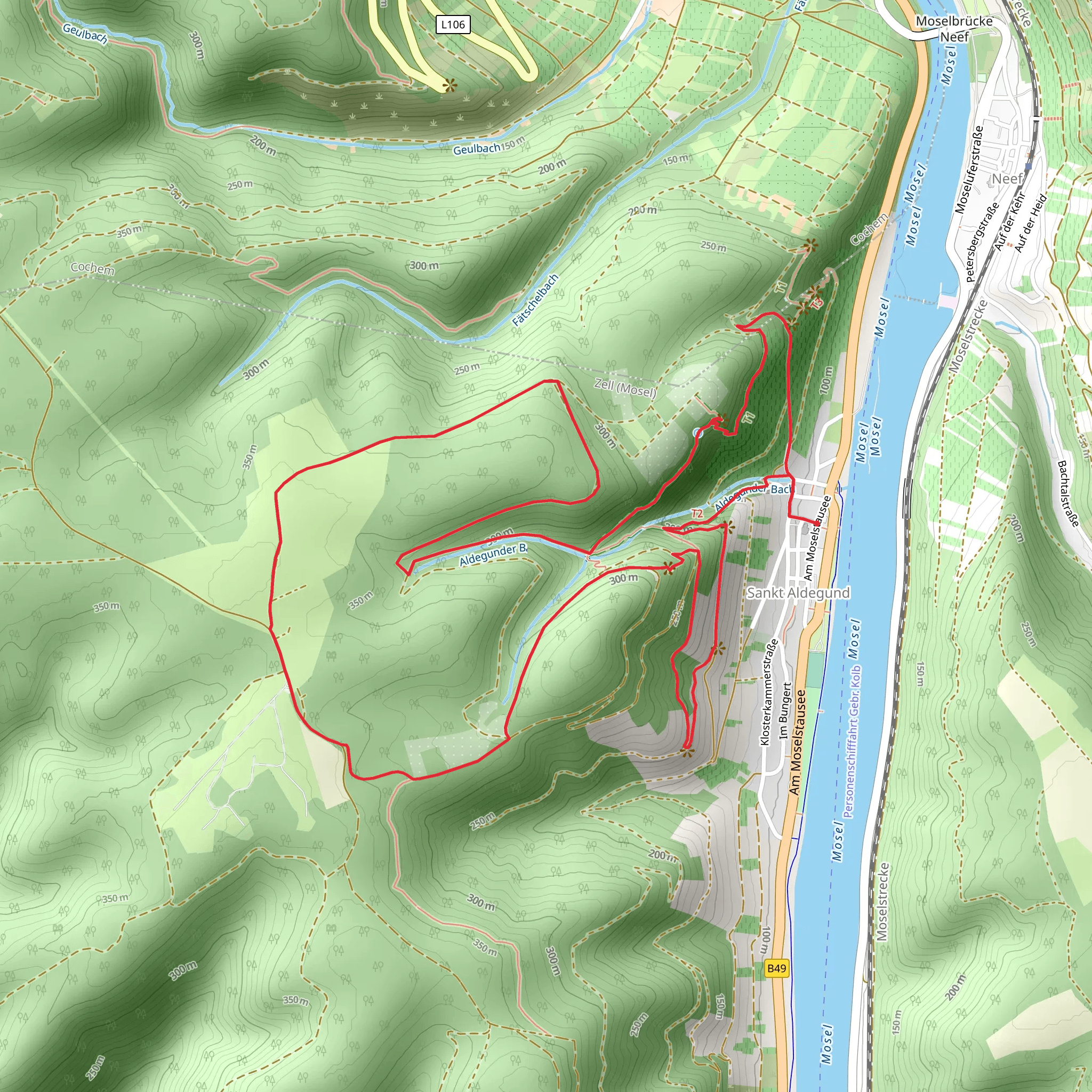 Felsen Faesser Fachwerk Loop mobile static map