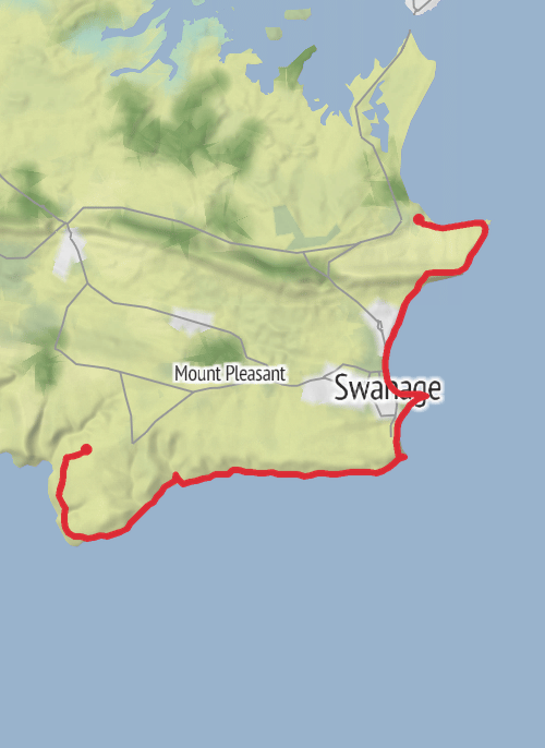 Studland - Worth Matravers  mobile static map