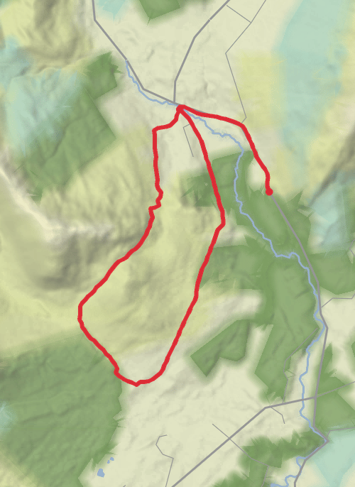 Hike from Boghadoon mobile static map