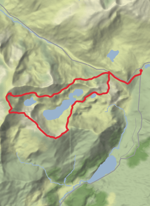 Miners, Lliwedd, Snowdon, Pyg mobile static map