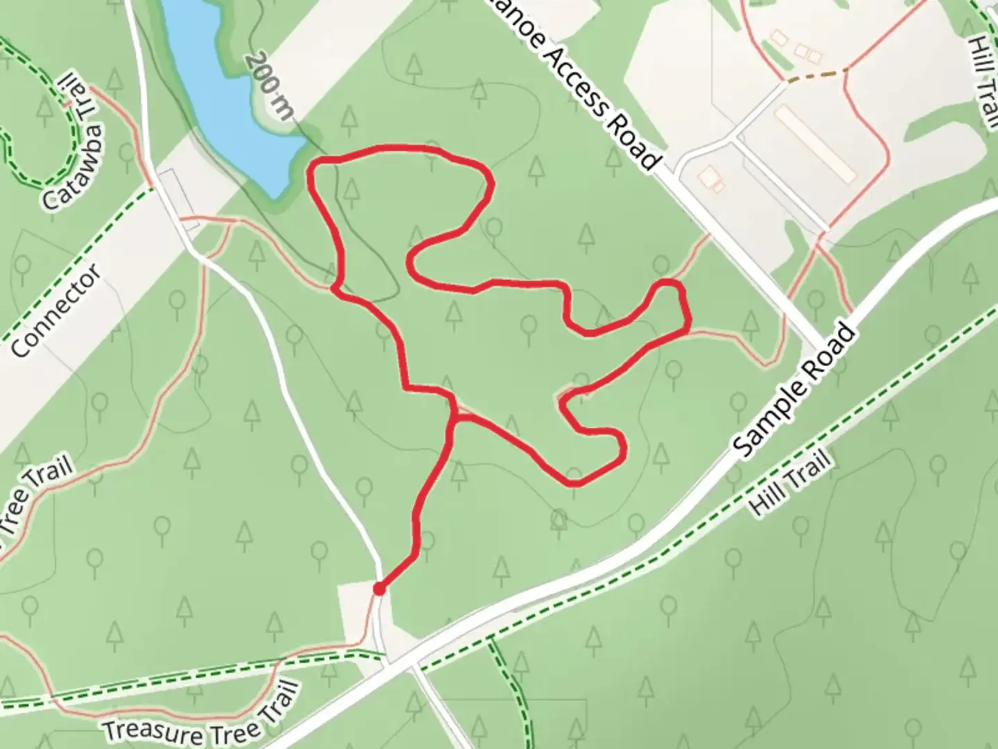 An image depicting the trail Beechwood Loop Trail and its surrounding area.